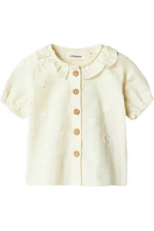 Lil Atelier BABY blouse ecru Meisjes Katoen Peter Pan