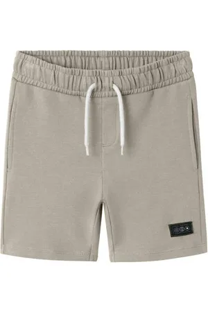 NAME IT KIDS sweatshort Korte broek Beige Jongens Katoen Effen
