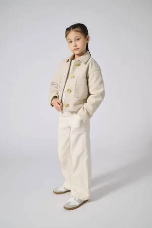 ONLY KIDS GIRL zomerjas Meisjes Polyester Klassieke kraag Effen