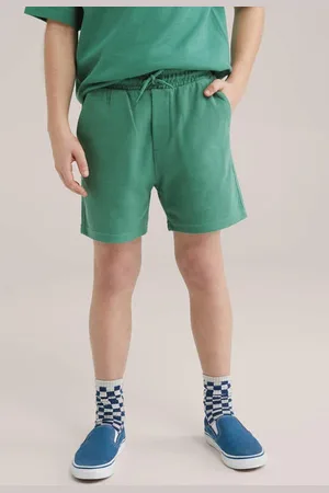 WE Fashion Blue Ridge slim sweatshort Effen