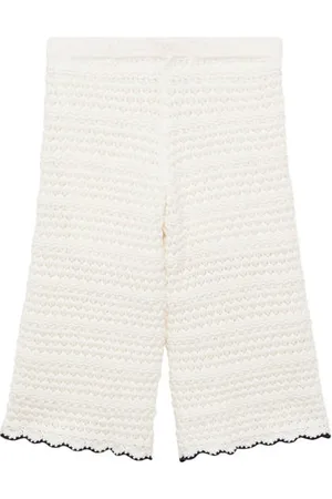 MANGO Casual broek Meisjes Katoen Effen