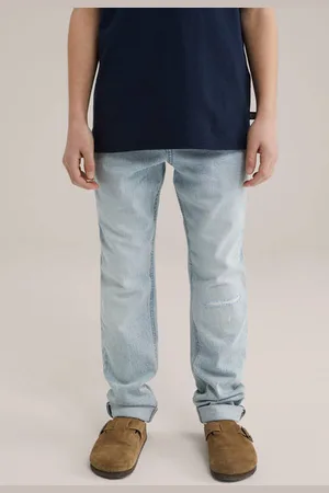WE Fashion Blue Ridge tapered waist regular fit jeans Blauw