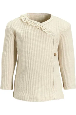 Bess Longsleeve Meisjes Sweat Ronde hals Effen