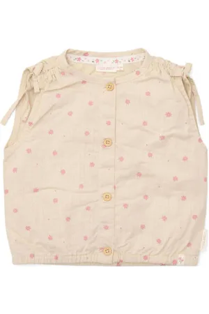Little Dutch Blouse zand Beige Meisjes Katoen Ronde hals All over print