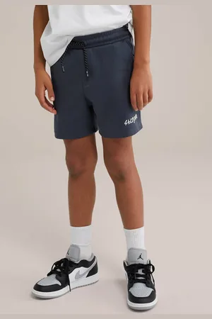 Salty Dog Sweatshort grijs Effen
