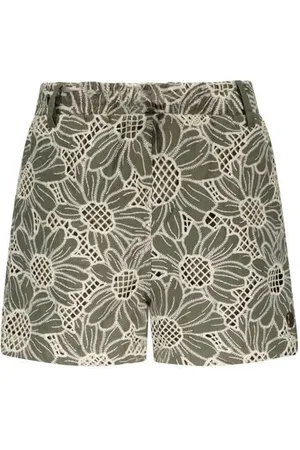 Like Flo Casual short groen Korte broek Meisjes Katoen Bloemen