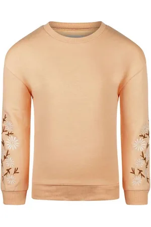 Koko Sweater oranje Effen