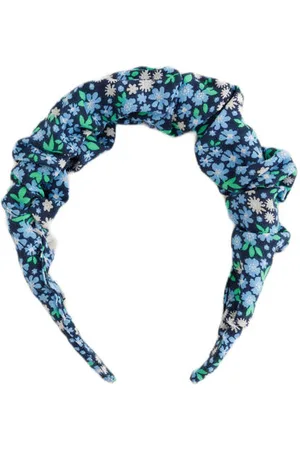 WE Fashion Haarband blauw/groen Haar accessoire Meisjes Viscose Bloemen