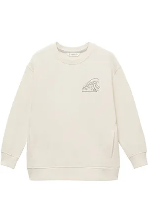 MANGO Sweater beige Backprint