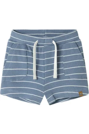 NAME IT BABY casual short blauw Korte broek Jongens Stretchkatoen Effen