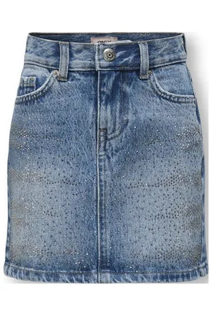 ONLY KIDS GIRL spijkerskort met strass