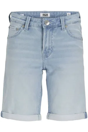 JACK & JONES JUNIOR denim short light Korte broek Blauw Effen