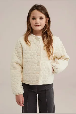 WE Fashion Zomerjas Meisjes Katoen Ronde hals Effen