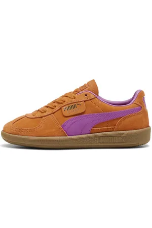 PUMA Palermo sneakers Geel Jongens/Meisjes Leer Meerkleurig