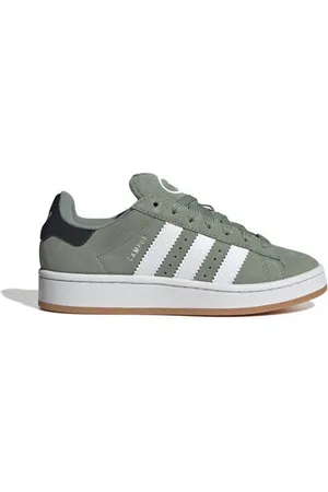 adidas Originals Campus 00s sneakers groen/wit Jongens/Meisjes Suede Meerkleurig