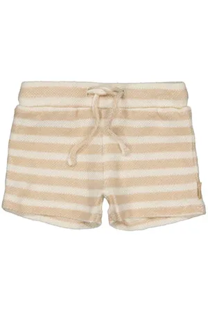 Quapi Newborn regular casual short beige Korte broek Jongens Katoen Streep