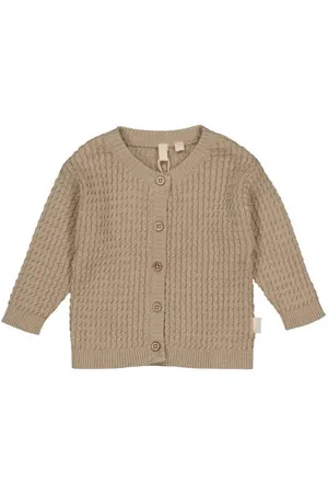 LEVV Newborn vest gebreid Jongens Katoen Ronde hals Effen
