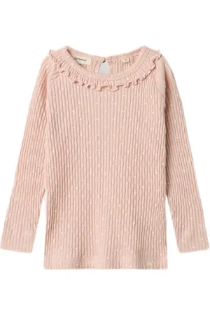 Lil Atelier MINI longsleeve Meisjes Katoen Ronde hals Effen
