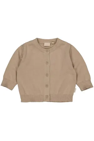 Quapi Newborn gebreid vest Jongens Katoen Ronde hals Effen