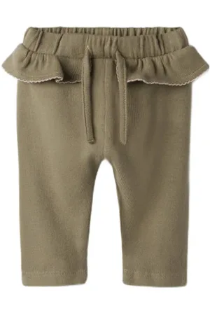 Lil Atelier BABY babybroek Meisjes Stretchkatoen Effen