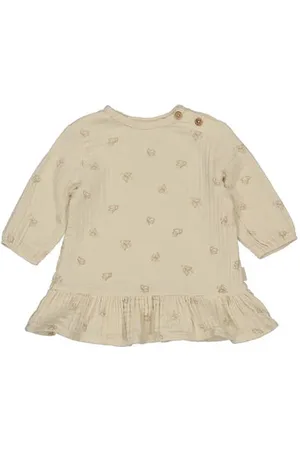 LEVV Newborn korte jurk Meisjes Katoen Ronde hals All over print