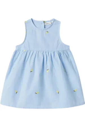 NAME IT BABY zomerjurk Meisjes Katoen Ronde hals Logo