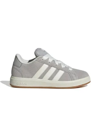 adidas Sportswear Grand Court 00s sneakers grijs/wit Jongens/Meisjes Imitatieleer