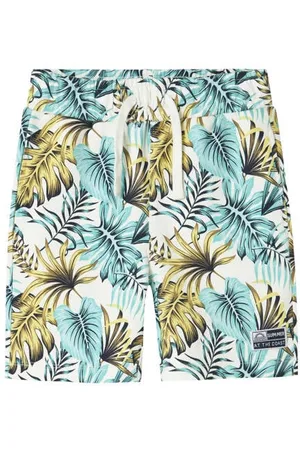 NAME IT KIDS bermuda short blauw Korte broek Jongens Katoen All over print