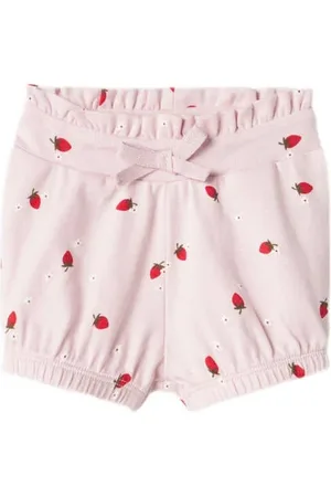 NAME IT BABY sweatshort lichtroze Korte broek Meisjes Katoen Effen