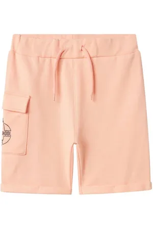 NAME IT KIDS casual short roze Korte broek Jongens Katoen Printopdruk