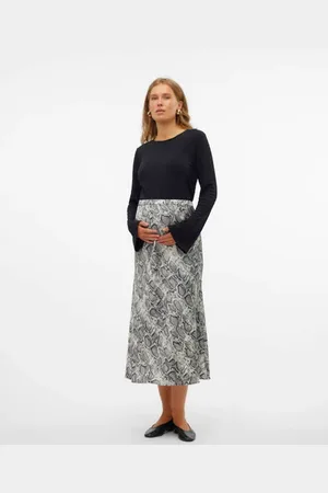 Mama;licious Zwangerschapsrok met slangenprint Dames Polyester Dierenprint