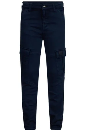 Retour Tapered cargo broek Jongens Stretchdenim Effen