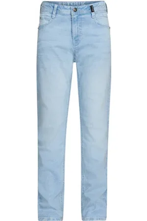 Retour Straight leg jeans light blue denim Blauw Jongens Stretchdenim