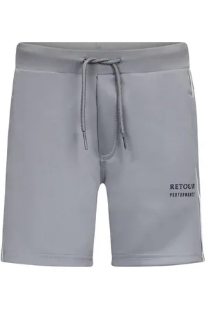 Retour Retour Performance regular sweatshort grijs Korte broek Effen
