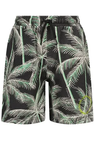 Vingino Relaxed sweatshort grijs Korte broek All over print