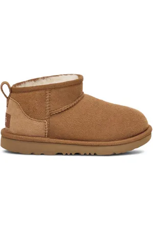 UGG Classic Ultra Mini Schoolkind suède enkelboots Bruin Jongens/Meisjes Suede