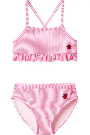 NAME IT MINI bikini met ruches Meisjes Polyamide Logo