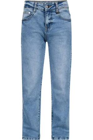 Retour Relaxed loose fit jeans medium blue denim Blauw Jongens Stretchdenim