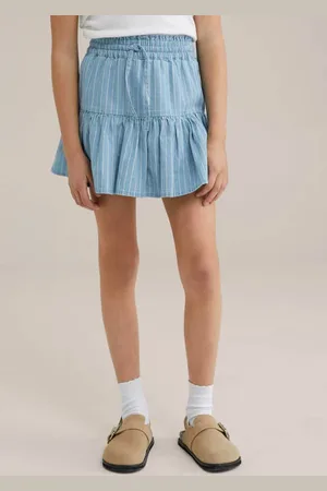 WE Fashion Blue Ridge strokenrok Meisjes Katoen Streep