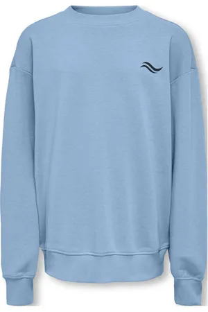 Only & Sons JUNIOR sweater lichtblauw Effen