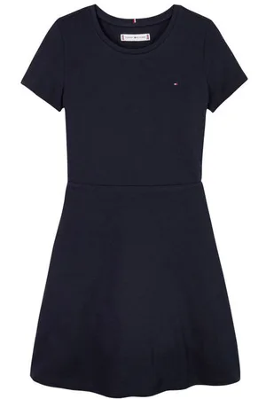 Tommy Hilfiger Korte jurk Meisjes Katoen Ronde hals Effen