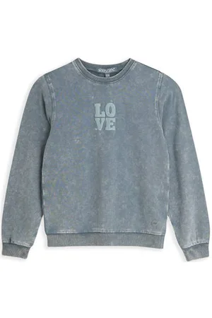 4PRESIDENT Sweater Meisjes Modal Ronde hals Tekst