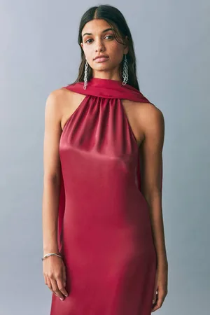 MANGO Galajurk Meisjes Viscose Halter Effen