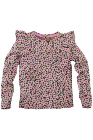 Z8 Kids longsleeve Blanca met bloemenprint Meisjes Stretchkatoen Ronde hals