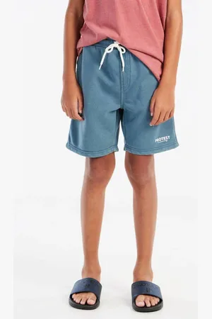 Protest Sweatshort blauw Korte broek Jongens Katoen Effen