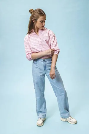 Looxs 10sixteen jeans Blauw Effen