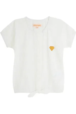 4PRESIDENT Blousetop Meisjes Polyester Ronde hals Effen