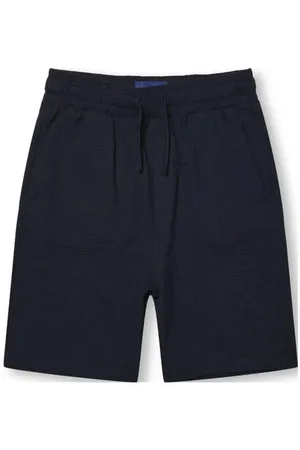 Only & Sons JUNIOR regular casual short donkerblauw Korte broek Jongens Stretchkatoen