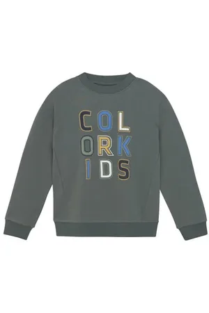 Color Kids Sweater Trui Jongens Katoen Ronde hals Tekst