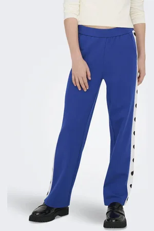 ONLY KIDS GIRL casual broek blauw Meisjes Polyester Hartjes
